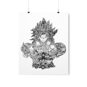 BROLY BLACK & WHITE POSTER BROLY BLACK & WHITE POSTER