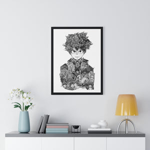 DEKU BLACK & WHITE FRAMED POSTER DEKU BLACK & WHITE FRAMED POSTER
