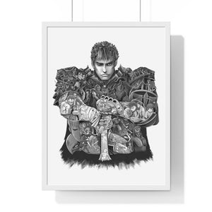 GUTS BLACK & WHITE FRAMED POSTER GUTS BLACK & WHITE FRAMED POSTER