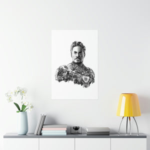 IRON MAN BLACK & WHITE POSTER IRON MAN BLACK & WHITE POSTER