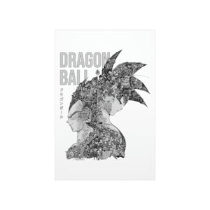 GOKU VEGETA BLACK & WHITE POSTER GOKU VEGETA BLACK & WHITE POSTER