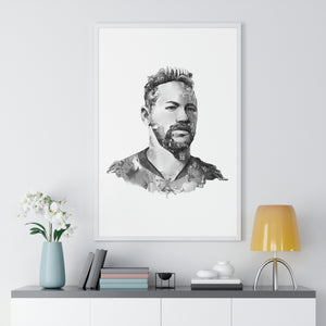 NEYMAR BLACK & WHITE FRAMED POSTER NEYMAR BLACK & WHITE FRAMED POSTER