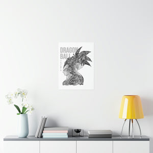 GOKU VEGETA BLACK & WHITE POSTER GOKU VEGETA BLACK & WHITE POSTER