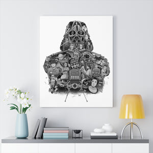 DARTH VADER BLACK & WHITE CANVAS DARTH VADER BLACK & WHITE CANVAS