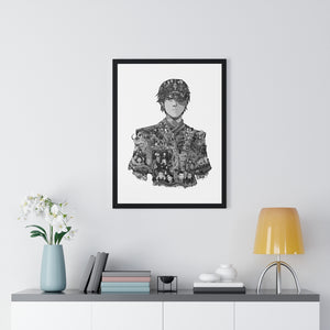 ZUKO BLACK & WHITE FRAMED POSTER ZUKO BLACK & WHITE FRAMED POSTER