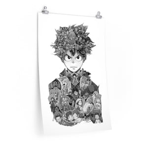 DEKU BLACK & WHITE POSTER DEKU BLACK & WHITE POSTER