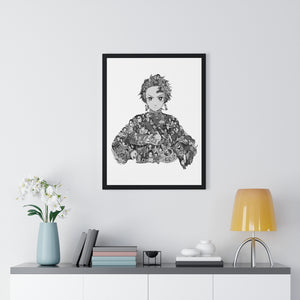 TANRJIO BLACK & WHITE FRAMED POSTER TANRJIO BLACK & WHITE FRAMED POSTER