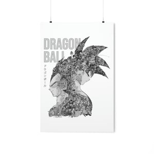 GOKU VEGETA BLACK & WHITE POSTER GOKU VEGETA BLACK & WHITE POSTER