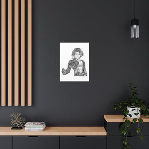 EDWARD ELRIC BLACK & WHITE CANVAS EDWARD ELRIC BLACK & WHITE CANVAS