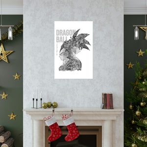 GOKU VEGETA BLACK & WHITE POSTER GOKU VEGETA BLACK & WHITE POSTER