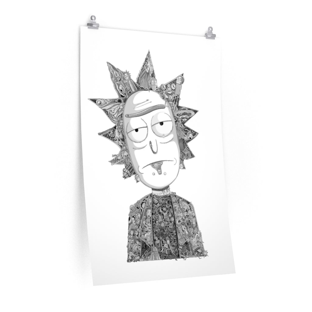 RICK BLACK & WHITE POSTER RICK BLACK & WHITE POSTER