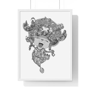 CHOPPER BLACK & WHITE FRAMED POSTER CHOPPER BLACK & WHITE FRAMED POSTER