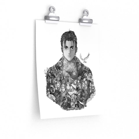 EREN BLACK & WHITE POSTER EREN BLACK & WHITE POSTER