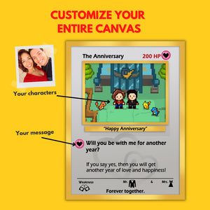 POKEMON THE ANNIVERSARY TRADING CARD CANVAS POKEMON THE ANNIVERSARY TRADING CARD CANVAS