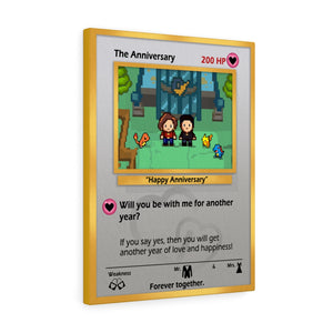 POKEMON THE ANNIVERSARY TRADING CARD CANVAS POKEMON THE ANNIVERSARY TRADING CARD CANVAS