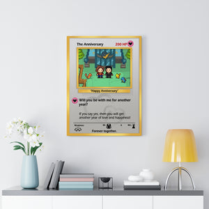 POKEMON THE ANNIVERSARY TRADING CARD CANVAS POKEMON THE ANNIVERSARY TRADING CARD CANVAS