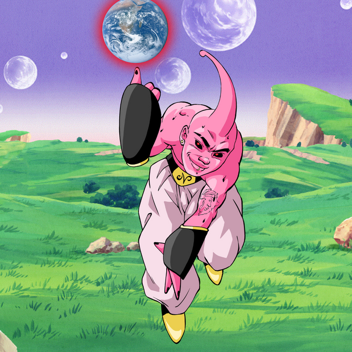 THE STRONGEST VILLAIN FROM Z - DRAGON BALL CUSTOM PORTRAIT , Dragon Ball, Dragon Ball Custom Anime Portrait, Dragon Ball Z, Majin Buu, product:turn-me-saiyan