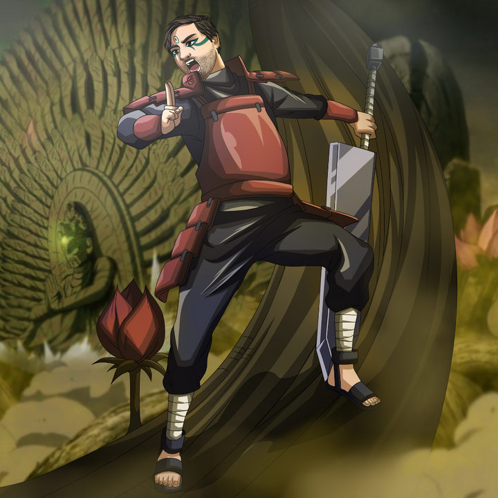 THE STRONGEST KAGE - NARUTO CUSTOM DRAWING , Hashirama, Naruto Custom Drawing, product:turn-me-ninja