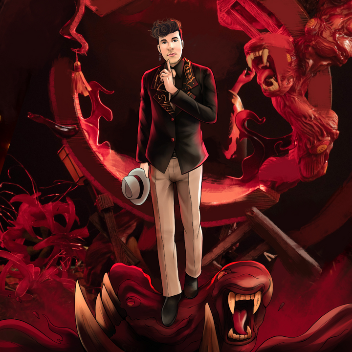 THE POWER OF DEMON KING - DEMON SLAYER CUSTOM DRAWING , Demon Slayer, Demon Slayer Custom Anime Portrait, Demon Slayer Custom Drawing, Muzan Kibutsuji, product:turn-me-demon-slayer