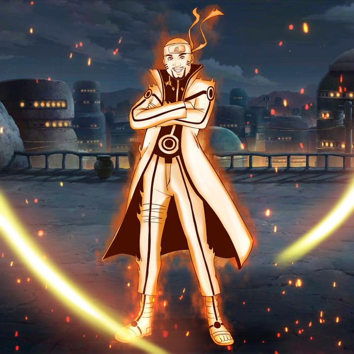 THE HERO OF KONOHA - NARUTO CUSTOM PORTRAIT , naruto, Naruto Custom Anime Portrait, Naruto Custom Drawing, product:turn-me-ninja, Sage Naruto, Uzumaki Naruto