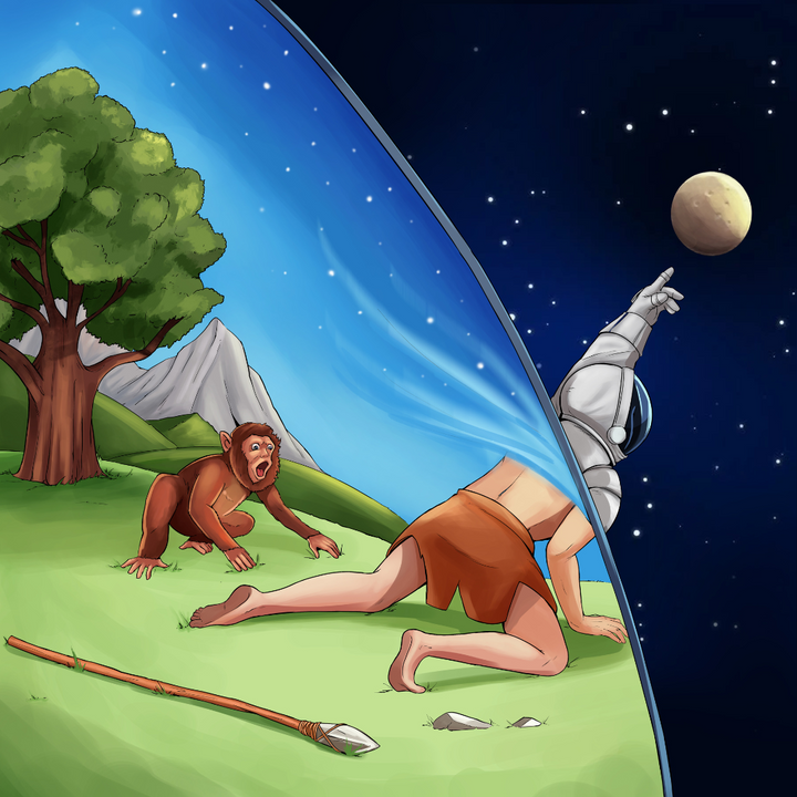 THE NEW DREAM OF HUMAN - CUSTOM ARTWORK , Custom Artwork, Custom Drawing, product:turn-me-other