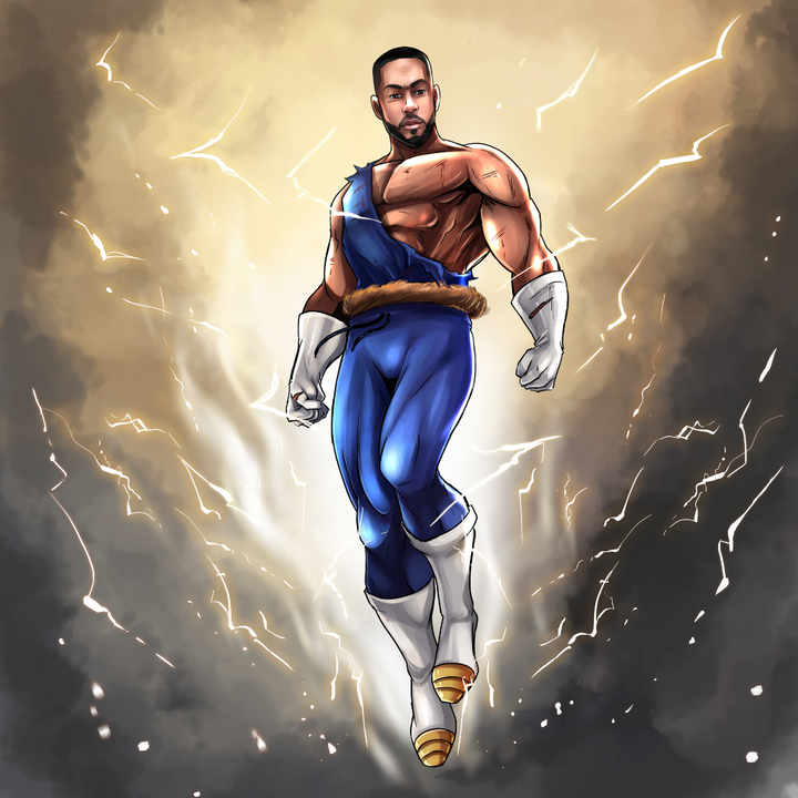 POWER AND HORNOR - VEGETA CUSTOM DRAWING , Dragon Ball, Dragon Ball Custom Anime Portrait, Dragon Ball Custom Drawing, product:turn-me-saiyan, Super Saiyan, Vegeta