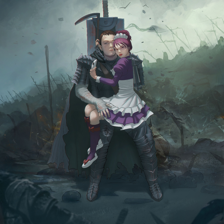 THE BLACK SWORDSMAN - BERSERK CUSTOM DRAWING , Berserk, Guts, product:turn-me-other-premium