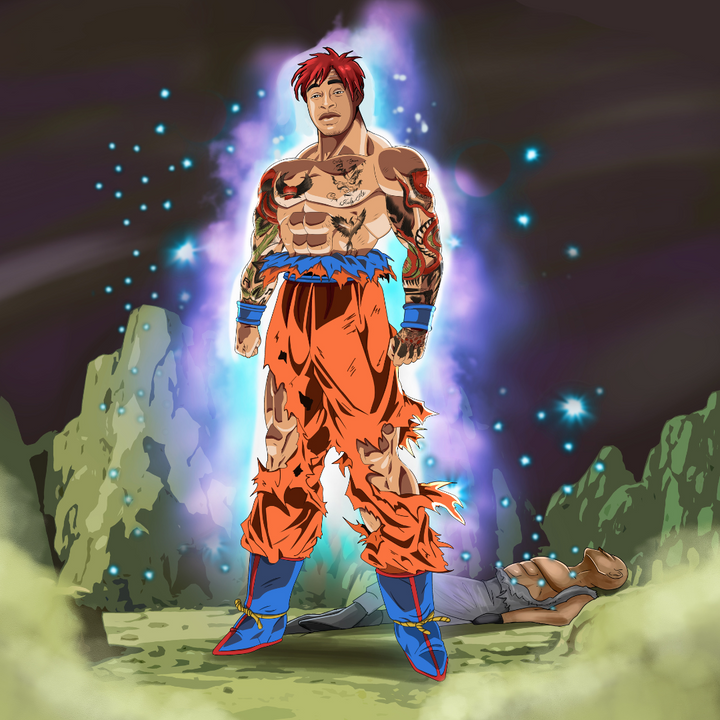 THE POWER AWAKEN - DRAGON BALL CUSTOM DRAWING , Dragon Ball, Dragon Ball Custom Anime Portrait, Dragon Ball Custom Drawing, Goku, product:turn-me-saiyan, Ultra Instinct