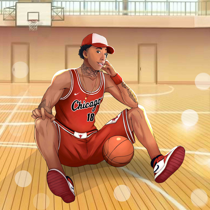 THE DREAM NEVER END - BASKETBALL CUSTOM DRAWING , Custom Drawing, NBA basketball, product:turn-me-other