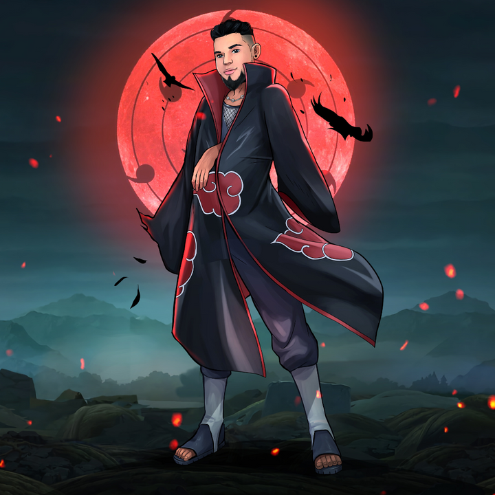 THE INFINITY TSUKUYOMI - UCHIHA ITACHI CUSTOM PORTRAIT , Itachi, Itachi Custom Drawing, Itachi Uchiha, naruto, Naruto Custom Drawing, ninja, product:turn-me-ninja