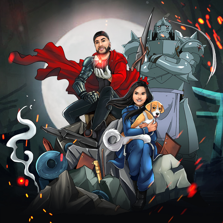 THE HAPPY ENDING - FULL METAL ALCHEMIST , Edward Elric, Full Metal Alchemist, Full Metal Alchemist Custom Drawing, other, product:turn-me-other, Winry Rockbell