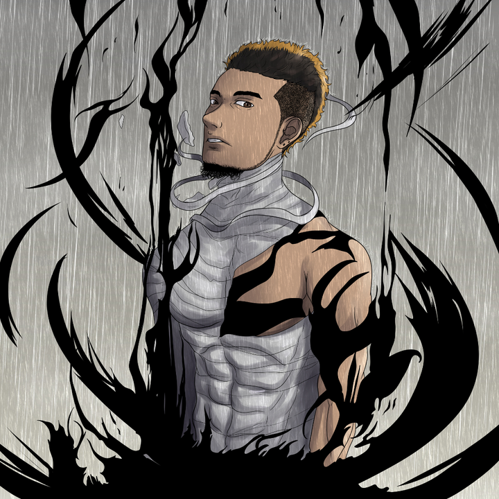 DARKNESS IN THE RAIN - BLEACH CUSTOM DRAWING , Bleach, Bleach Custom Anime Portrait, Bleach Custom Drawing, Ichigo, product:turn-me-other