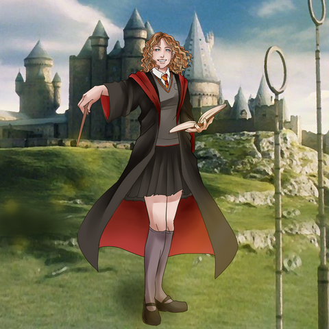 THE GRYFFINDOR GIRL - HARRY POTTER CUSTOM DRAWING , Harry Potter, Harry Potter Custom Drawing, other, product:turn-me-wizard