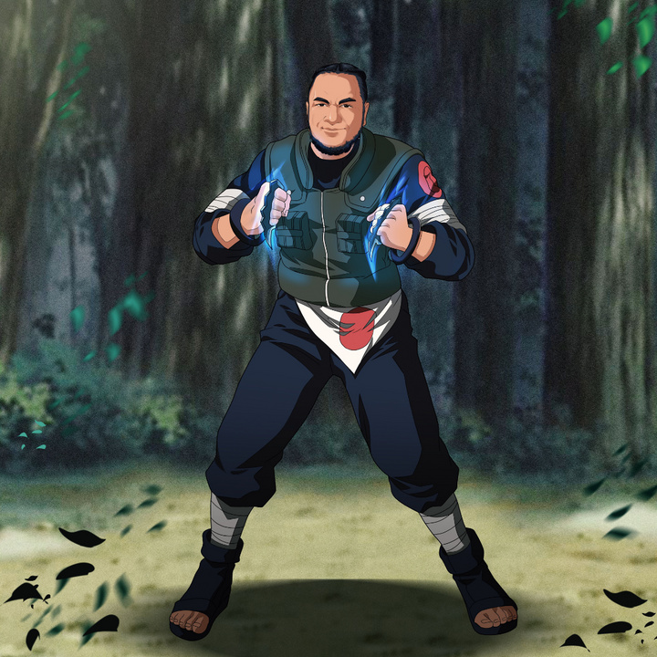 POWER OF THE WIND - NARUTO CUSTOM PORTRAIT , Asuma, naruto, Naruto Custom Anime Portrait, Naruto Custom Drawing, product:turn-me-ninja