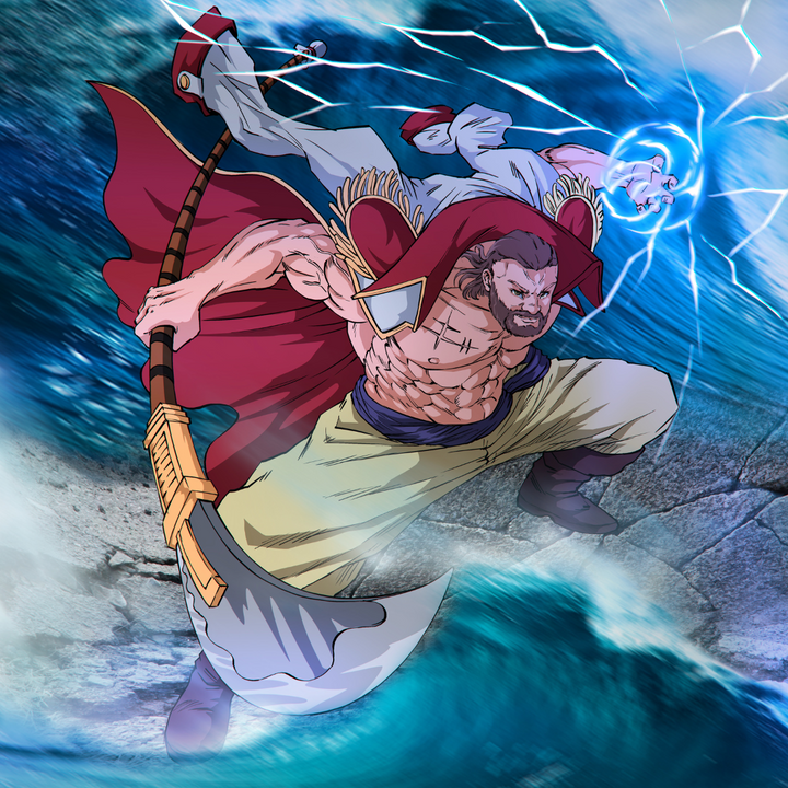 THE POWER TO DESTROY THE WORLD - ONE PIECE CUSTOM DRAWING , Edward Newgate, One Piece, One Piece Custom Drawing, product:turn-me-pirate-premium, White Beard