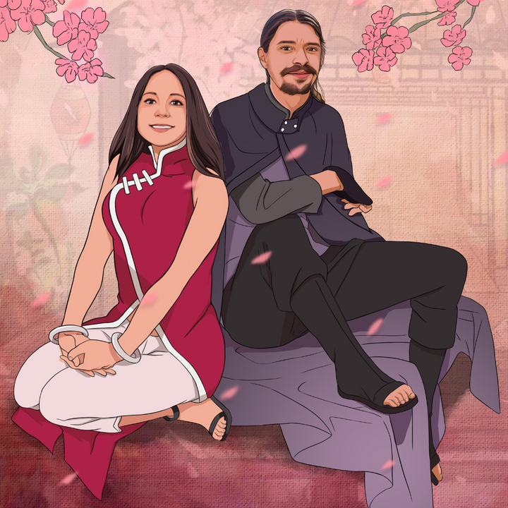 ENDLESS LOVE FROM KONOHA - NARUTO COUPLE DRAWING , Haruno Sakura, Naruto Anime Portrait, Naruto Couple Custom Drawing, Naruto Custom Drawing, product:turn-me-ninja, Sakura, Sasuke, Sasuke Uchiha