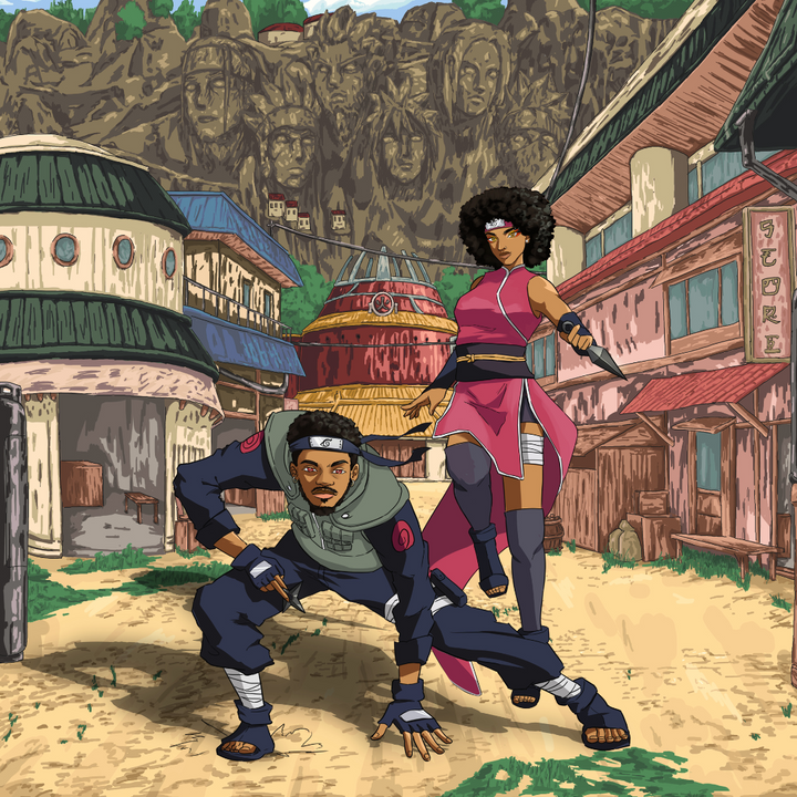 THE KONOHA COUPLE - NARUTO COUPLE CUSTOM DRAWING , Haruno Sakura, Hatake Kakashi, Kakashi, naruto, Naruto Couple Custom Drawing, Naruto Couple portrait, Naruto Custom Drawing, product:turn-me-ninja, Sakura