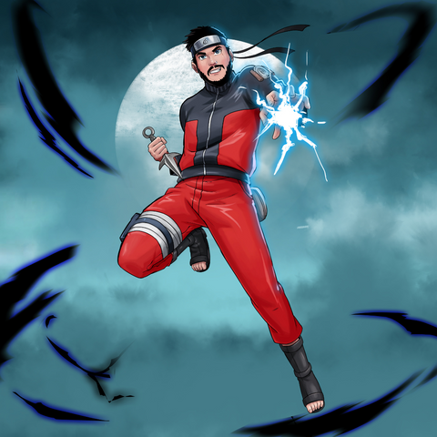 NARUTO WITH CHIDORI - NARUTO CUSTOM DRAWING , naruto, Naruto Custom Anime Portrait, Naruto Custom Drawing, product:turn-me-ninja, Uzumaki Naruto