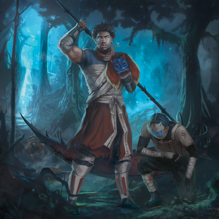 NINJAS IN THE DARK - NARUTO CUSTOM DRAWING , Anbu, Anbu members, naruto, Naruto Custom Anime Portrait, Naruto Custom Drawing, ninja, product:turn-me-ninja-gold