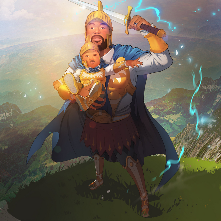 THE SPARTA FAMILY - FAMILY CUSTOM DRAWING , product:turn-me-other-premium, Sparta