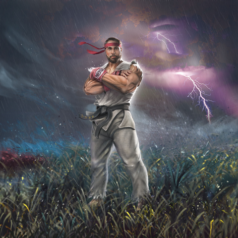 THE MASTER OF MARTIAL ARTS - STREET FIGHTER CUSTOM DRAWING , product:turn-me-other-premium, Ryu, Street Fighter