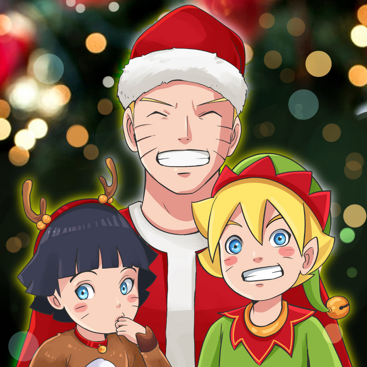 A TRUE HAPPY FAMILY - NARUTO CUSTOM DRAWING , Boruto, Himawari, Naruto Custom Anime Portrait, Naruto Custom Drawing, Naruto Custom Family Portrait, Naruto Family Custom Drawing, Uzumaki Naruto