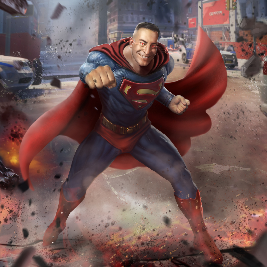 superman man of steel logo drawing