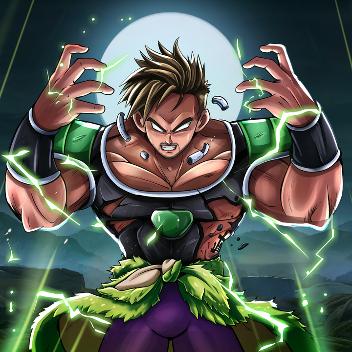 THE POWER OF ANGRY - DRAGON BALL CUSTOM PORTRAIT , Broly, Dragon Ball, Dragon Ball Custom Drawing, Dragon Ball Super, product:turn-me-saiyan