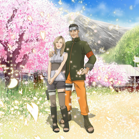 A REAL LOVE IN THE NINJA WORLD - NARUTO COUPLE CUSTOM DRAWING , Hinata, naruto, Naruto & Hinata, Naruto Couple Custom Drawing, Naruto Uzumaki, product:turn-me-ninja