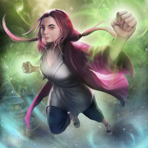 THE POWER OF FEMALE NINJA - NARUTO CUSTOM ARTWORK , naruto, Naruto Custom Drawing, Naruto Digital Portraits, product:turn-me-ninja-gold, Tsunade