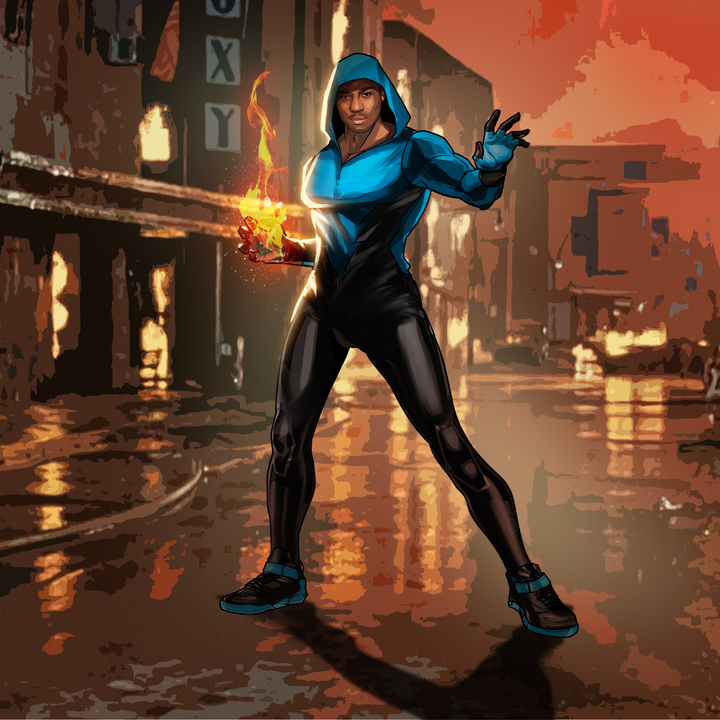 THE FIRE MUTANT - X-MEN CUSTOM DRAWING , Marvel Custom Drawing, Marvel Hero, product:turn-me-marvel-hero, X-Men