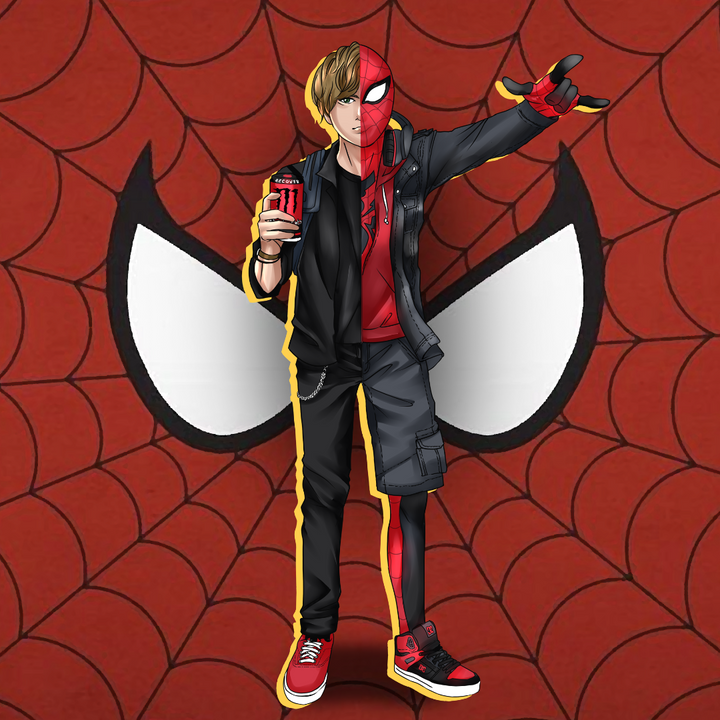 THE REAL FACE OF SPIDER-MAN - MARVEL HEROES CUSTOM DRAWING , Marvel Custom Drawing, Marvel Hero, product:turn-me-marvel-hero, Spider-Man