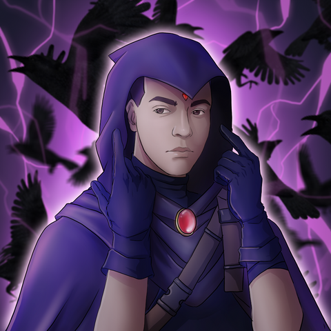 A BOY FROM THE DARKNESS - DC COMICS CUSTOM DRAWING , DC Custom Drawing, DC hero, product:turn-me-dc-hero, Raven
