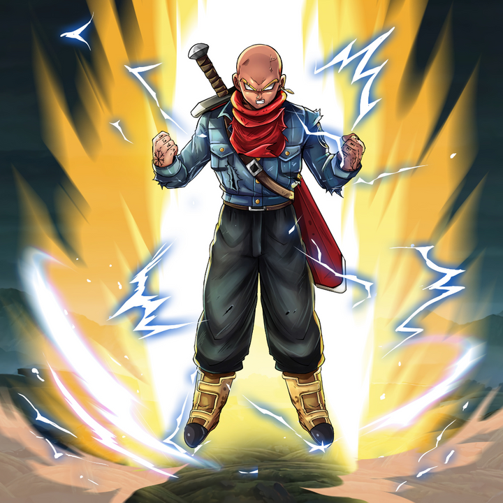 THE FUTURE SUPER SAIYAN - DRAGON BALL CUSTOM PORTRAIT , Dragon Ball, Dragon Ball Anime Portrait, Dragon Ball Custom Anime Portrait, Dragon Ball Custom Drawing, Future Trunks, product:turn-me-saiyan, Saiyan, Super Saiyan